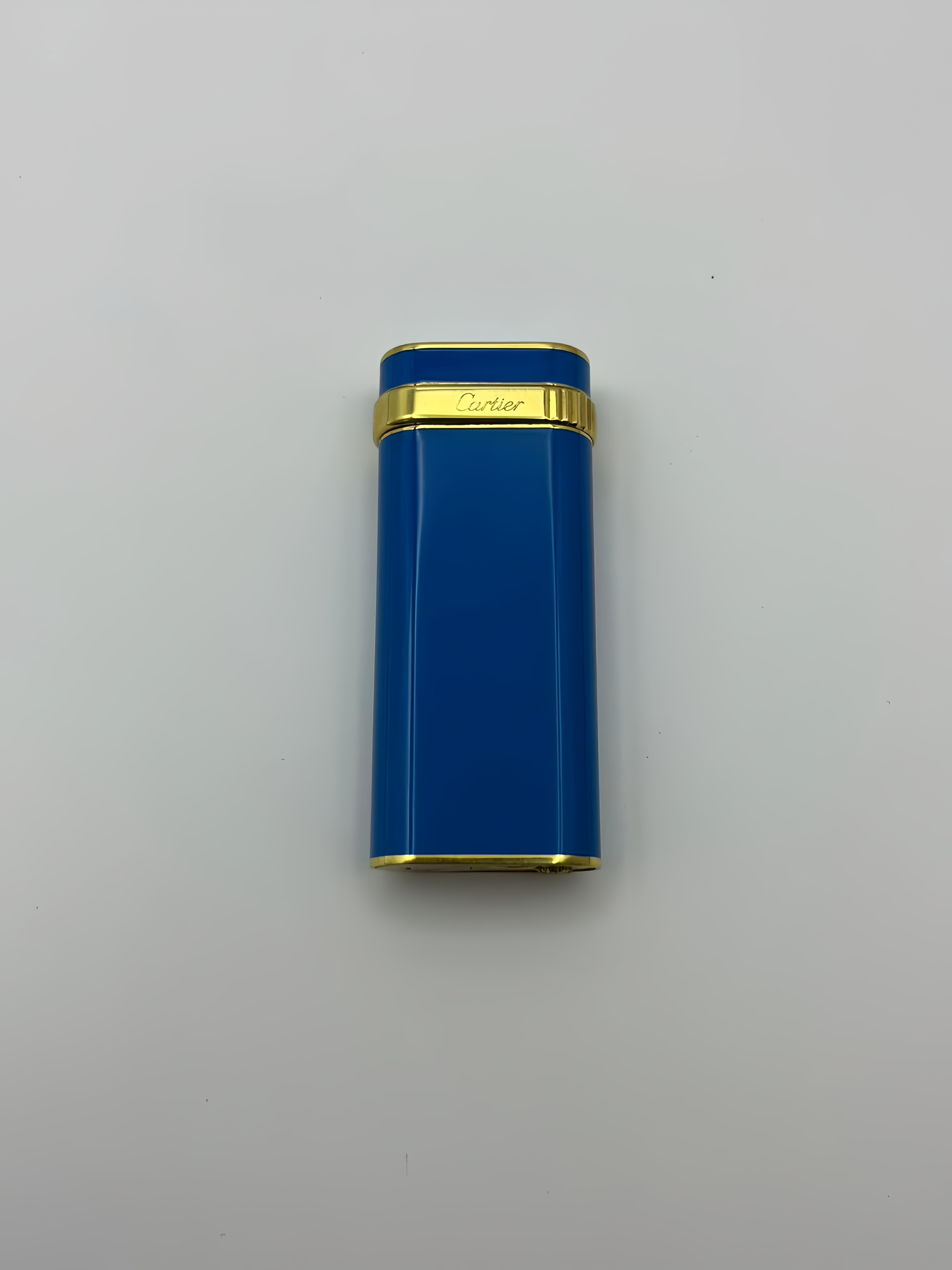【b520】Cartier ライター ブルー